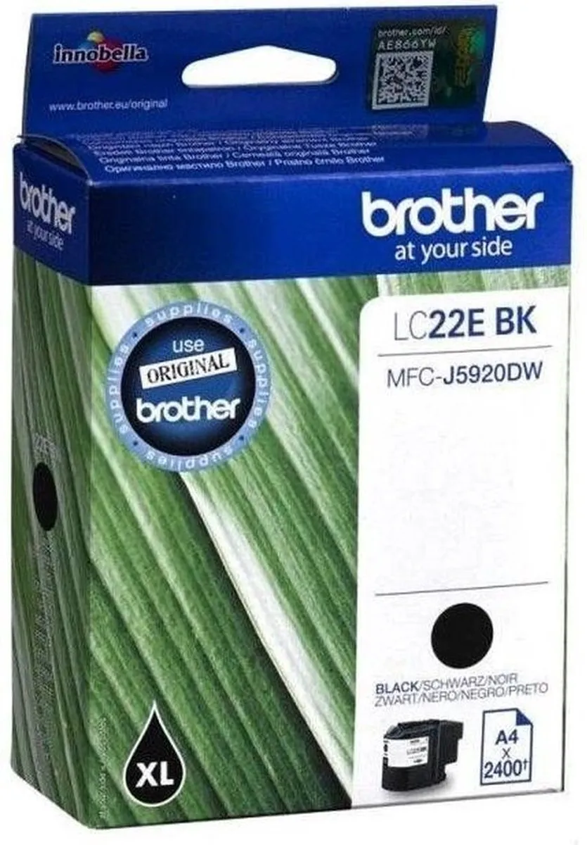 Brother LC-22EBK Inktcartridge - Zwart