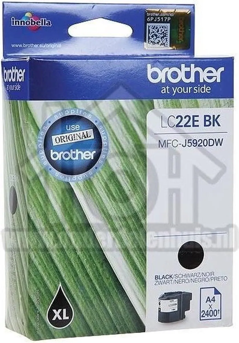 Brother LC-22EBK Inktcartridge - Zwart