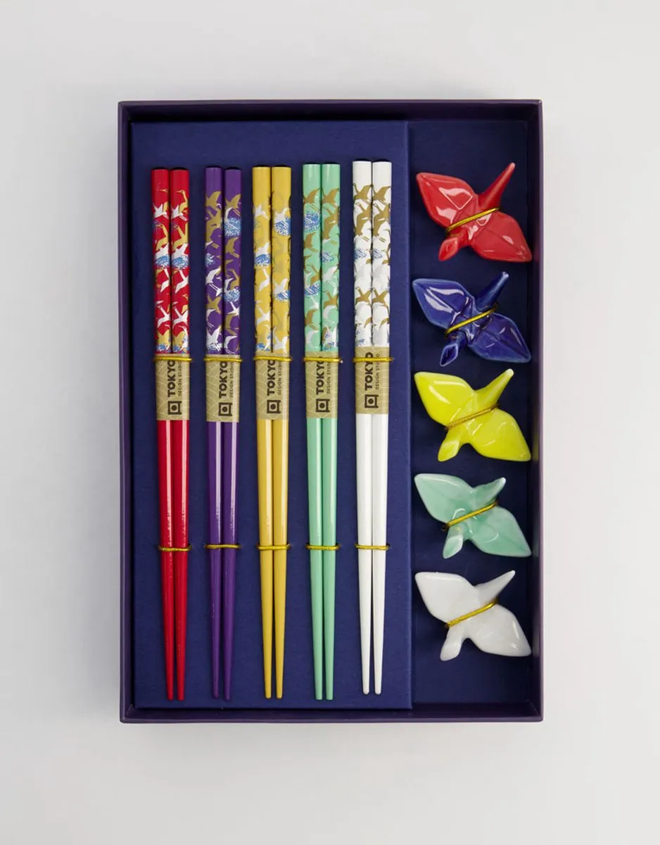 Tokyo Design Studio Eetstokjes Giftset Kraanvogel - 10 Stuks DJKZ-A-068 20900