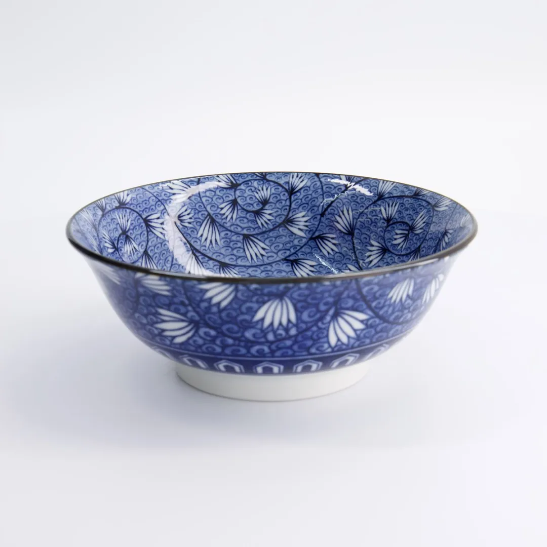 Tokyo Design Studio Hana Blue Mixed Bowls Ramen Kom