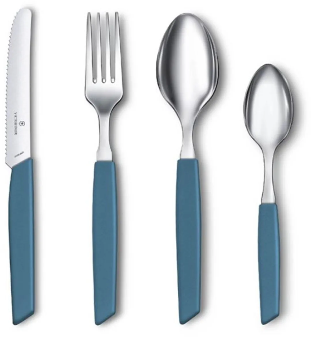 Victorinox Swiss Modern Bestekset 24-delig - Pastelblauw - RVS/PP