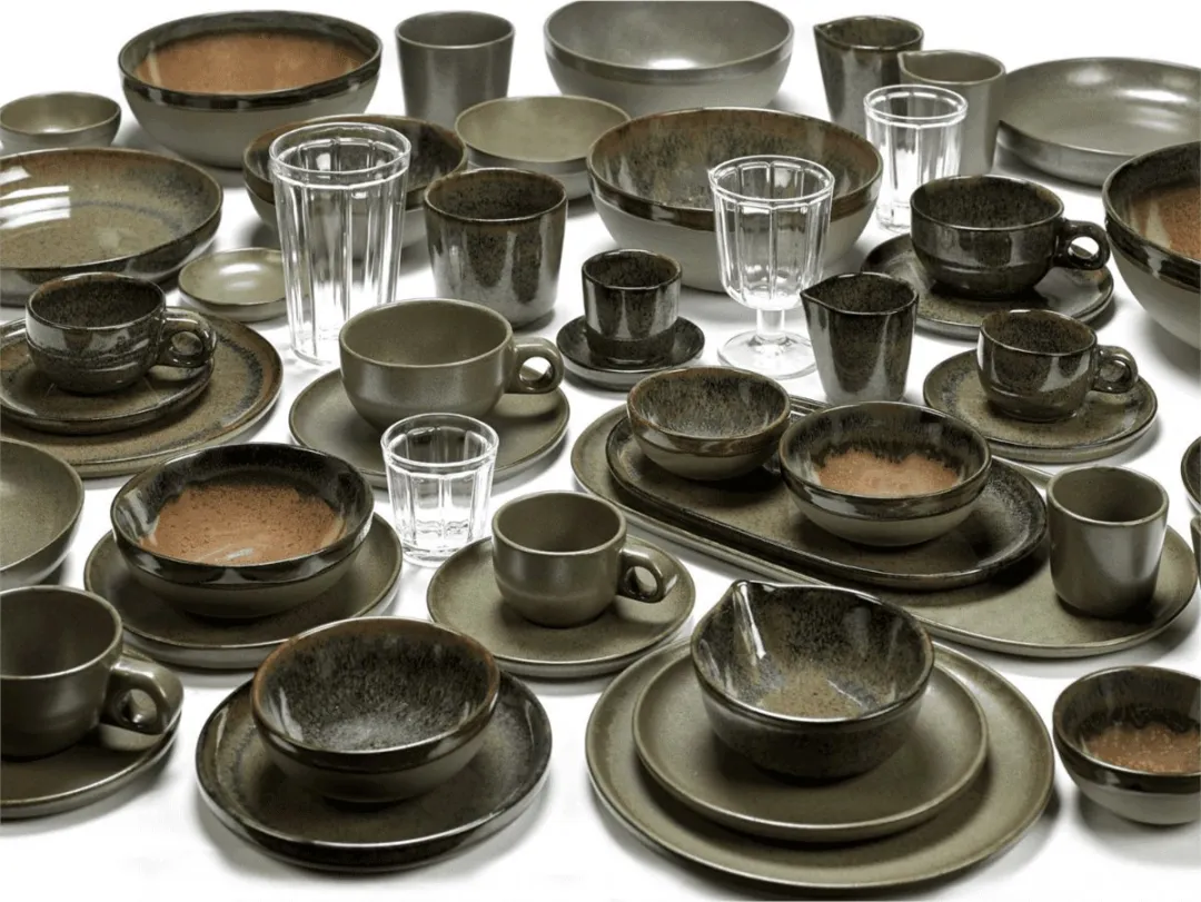 Serax Surface Kom Indi Grey - Ø15cm - 4 Stuks