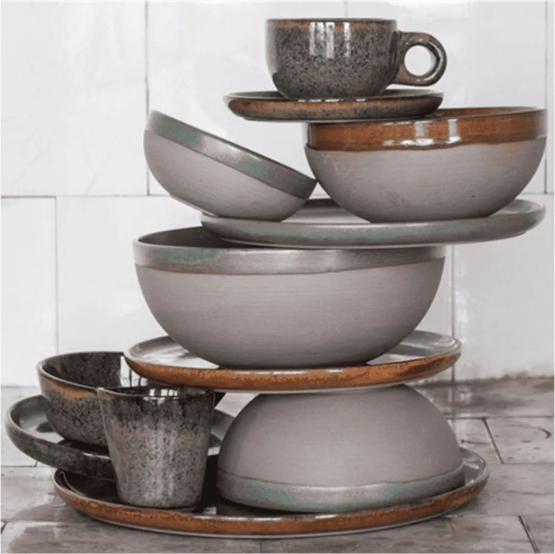Serax Surface Kom Indi Grey - Ø15cm - 4 Stuks