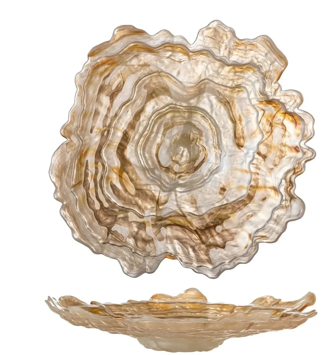 Bloomingville Schaal Glas Asimi 38cm
