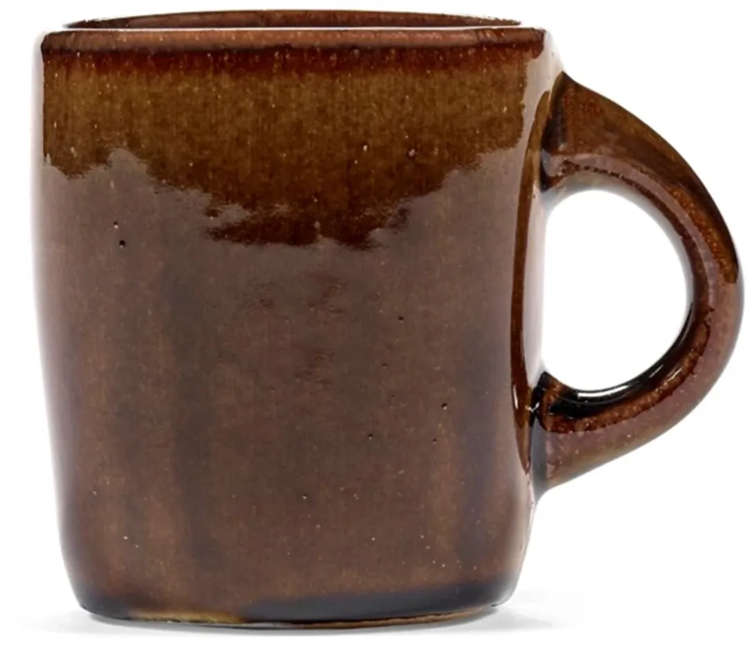 Serax Uncharted Out of Lines Koffiekoppen - 22cl - Ocher - 4 Stuks