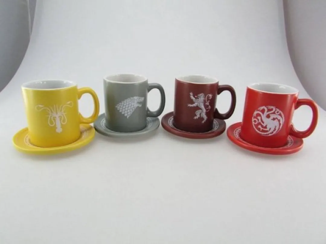 SD Toys Game of Thrones Emblems Espresso Bekers - 4 Stuks