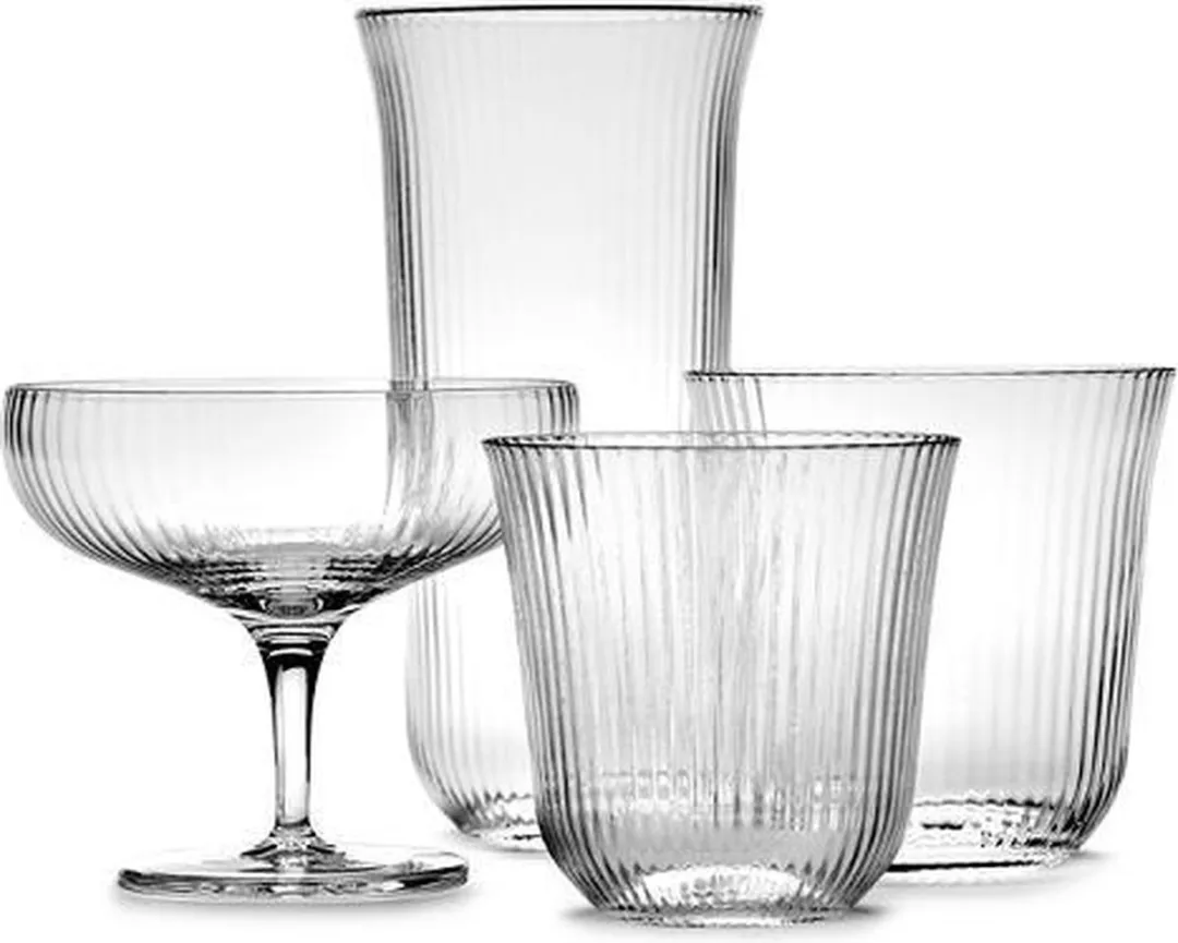 Serax Sergio Herman Inku Champagne Coupe 15cl - Set van 4