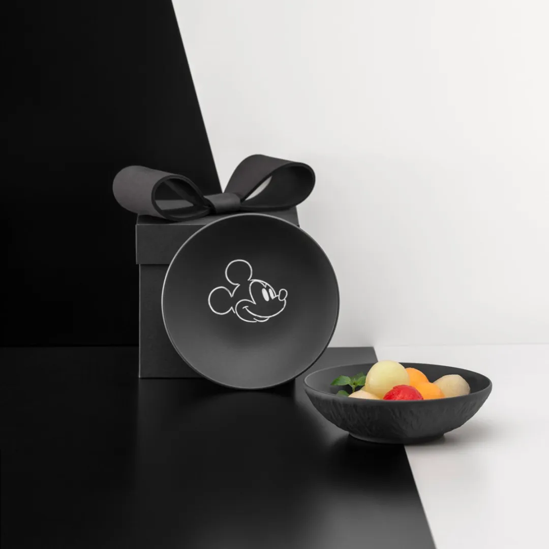 Villeroy & Boch Manufacture Rock Dessertschalen Mickey Mouse - Ø13,2cm - 6 Stuks