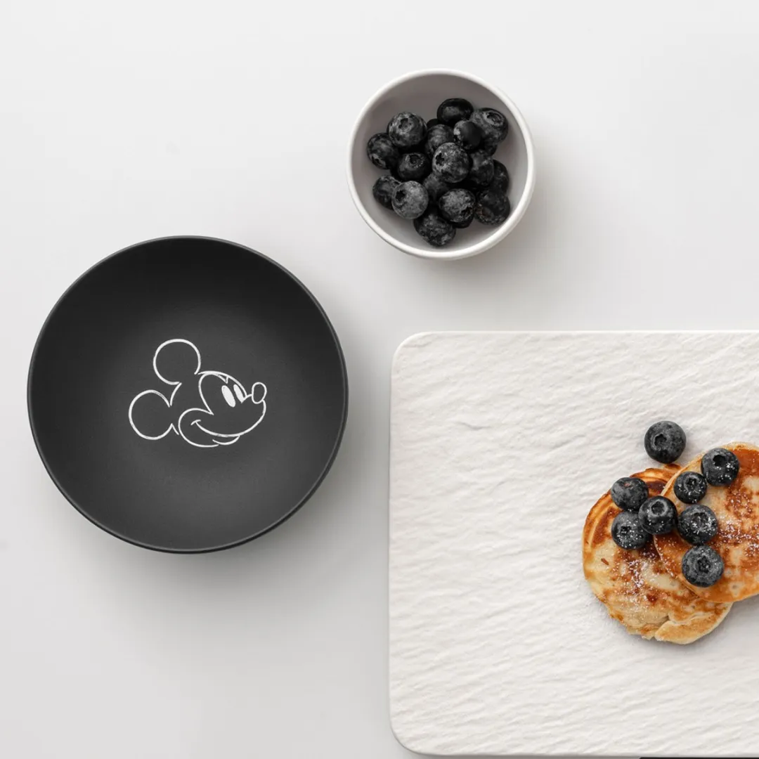 Villeroy & Boch Manufacture Rock Dessertschalen Mickey Mouse - Ø13,2cm - 6 Stuks