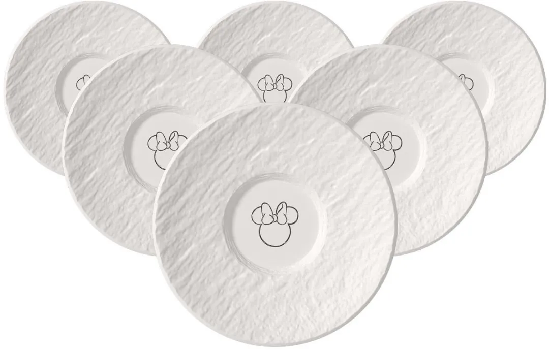 Villeroy & Boch Manufacture Rock blanc Mickey Mouse Espresso-Ondertassen - 6 Stuks - afbeelding 6 van 6