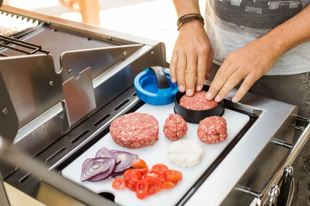 Napoleon Burger Press Kit - Mini Hamburgerpers - Zwart/Blauw
