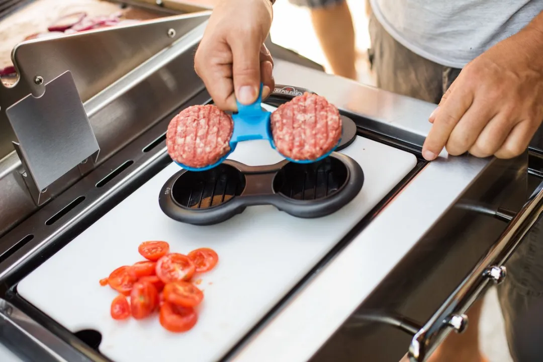 Napoleon Burger Press Kit - Mini Hamburgerpers - Zwart/Blauw
