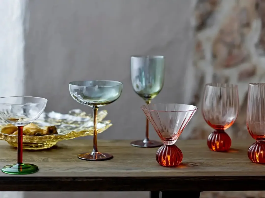 Bloomingville Wijnglas Taurin - Roze