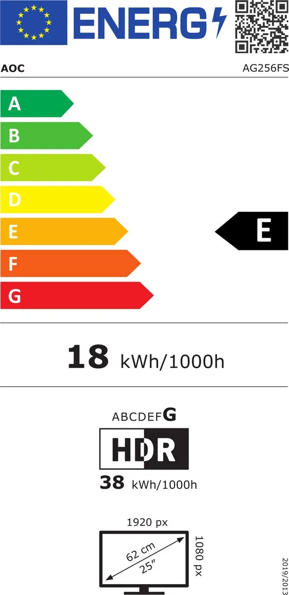AOC AGON PRO AG256FS Gaming Monitor 24.5" - 390Hz