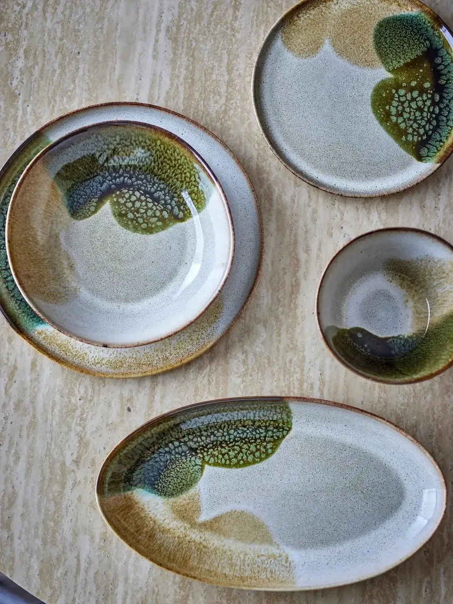 Bloomingville Jules Aardewerk Schaal - 15cm - Groen