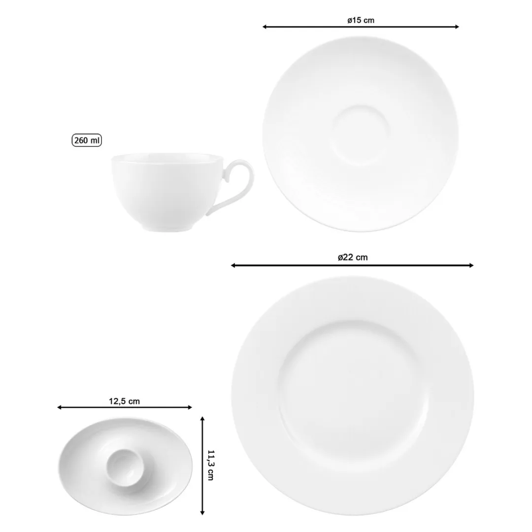 Villeroy & Boch Royal Frühstücksservice - 6 Personen - 24-delig