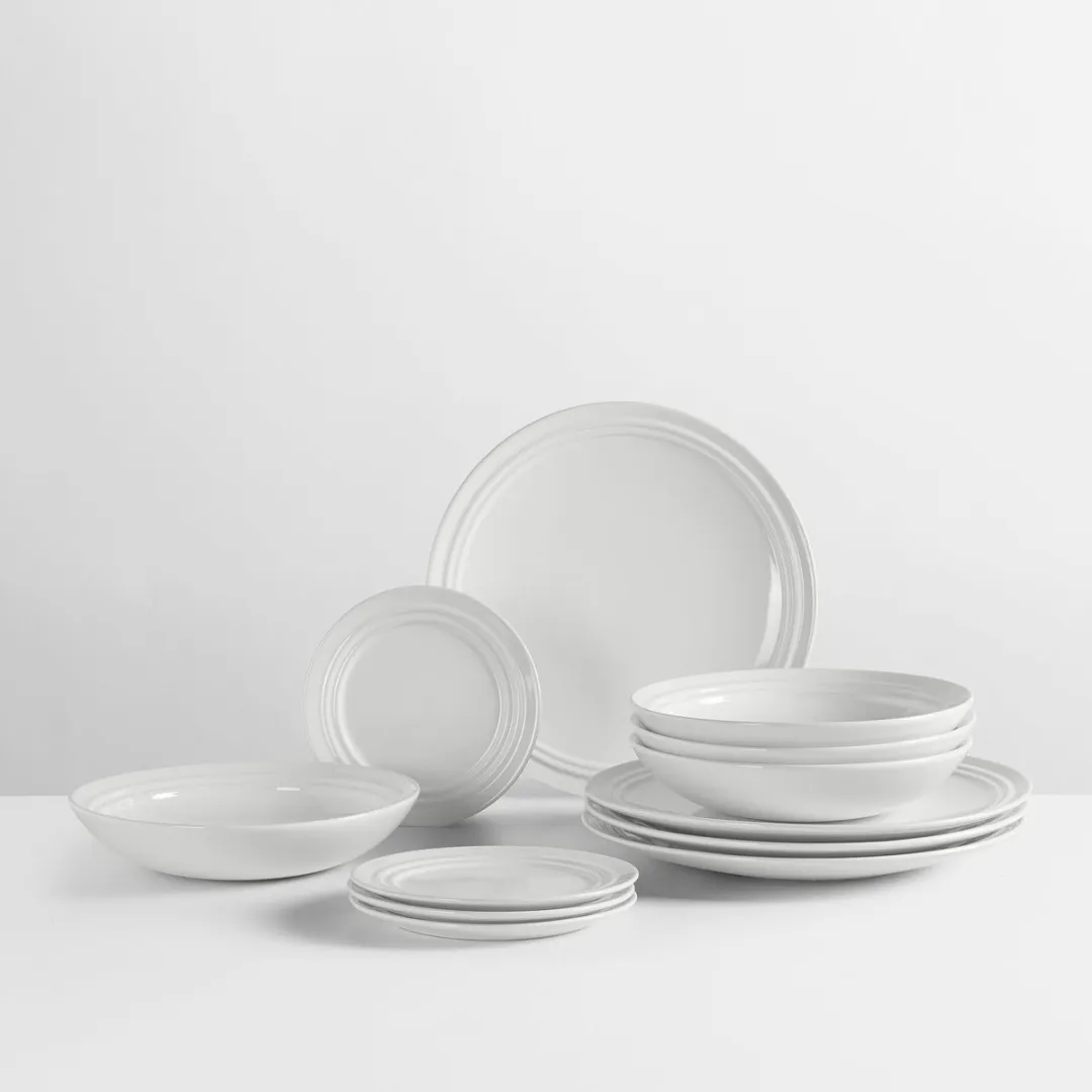 Broste Copenhagen Stevns Serviesset - 12-delig Wit