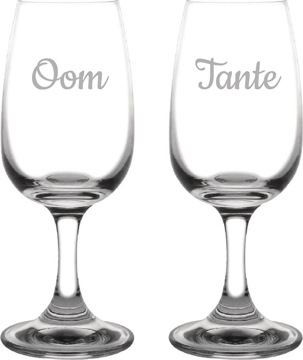 Olympia Gegraveerd Portglas Tante & Oom 12cl