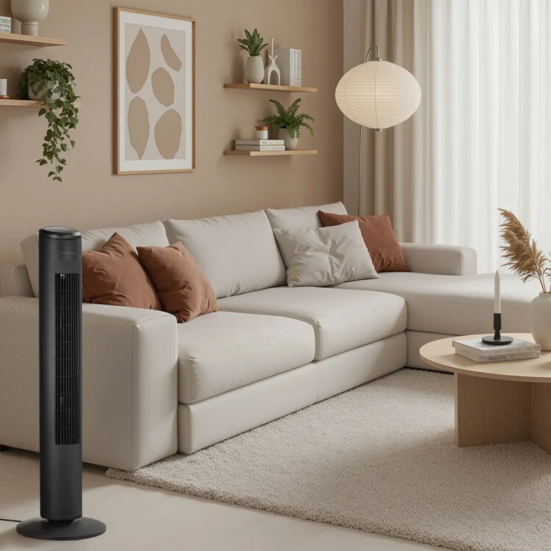 Inventum VTO912BA Torenventilator 90° - 24W - Zwart