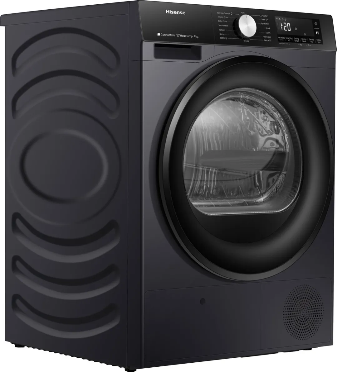 Hisense 3S DH3S902BB3 Warmtepompdroger 9kg - Zwart