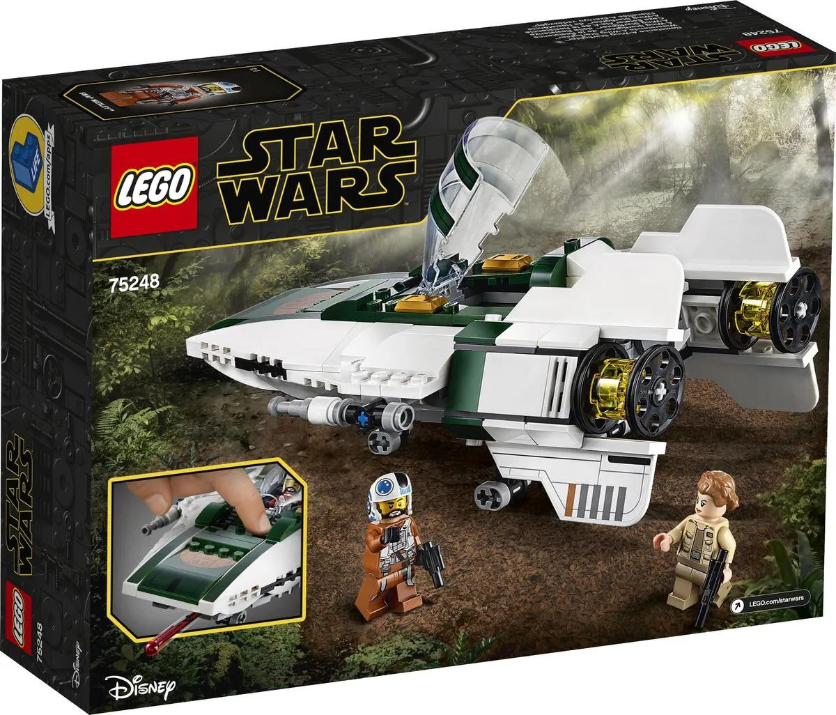 LEGO Star Wars A-Wing Starfighter 75248 - 269 Stukken - afbeelding 2 van 6