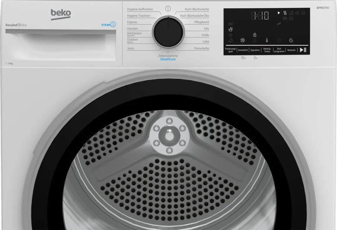 Beko B5T68219 Warmtepompdroger 8 kg - Wit
