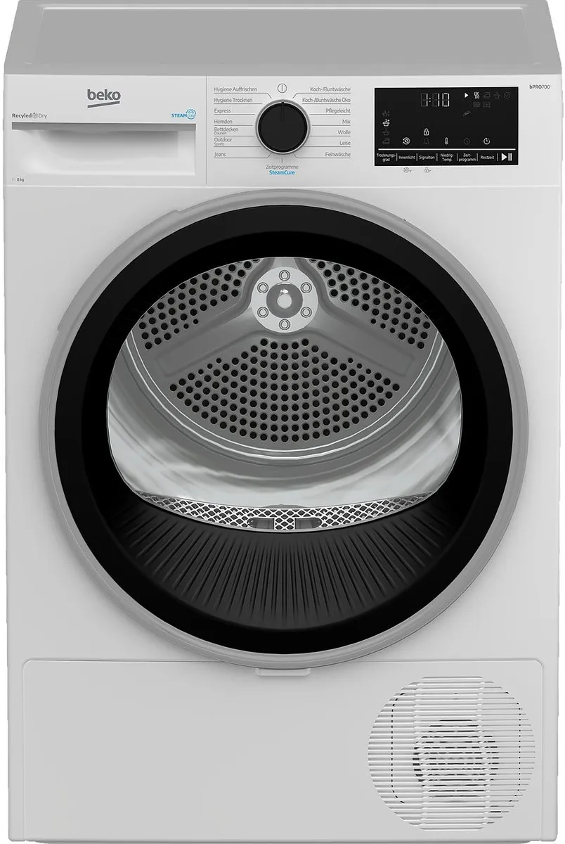 Beko B5T68219 Warmtepompdroger 8 kg - Wit - afbeelding 6 van 6