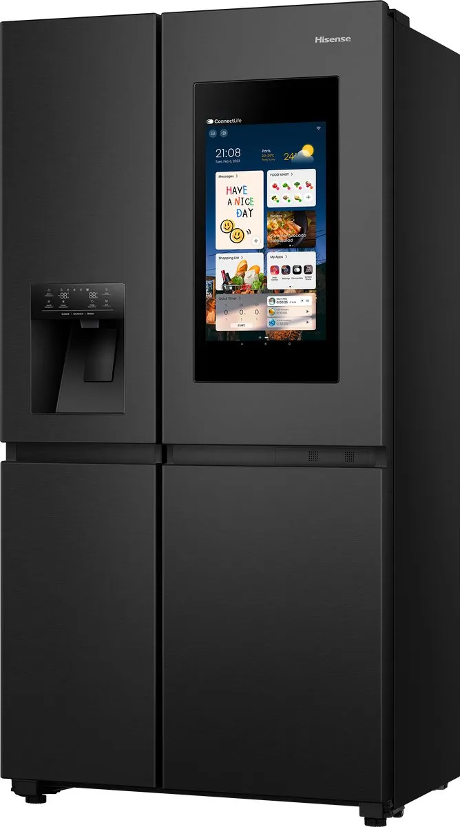Hisense RS9P628GPFE Amerikaanse Koelkast 614L - Zwart