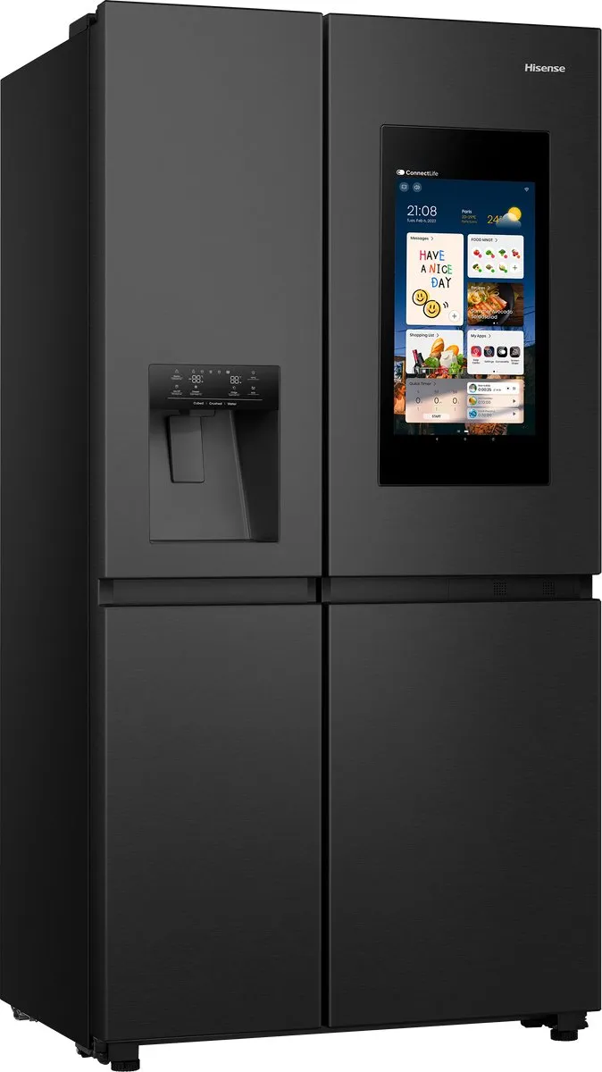 Hisense RS9P628GPFE Amerikaanse Koelkast 614L - Zwart