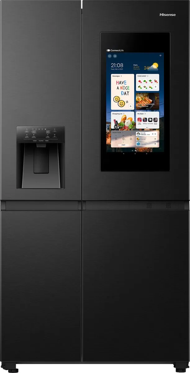 Hisense RS9P628GPFE Amerikaanse Koelkast 614L - Zwart