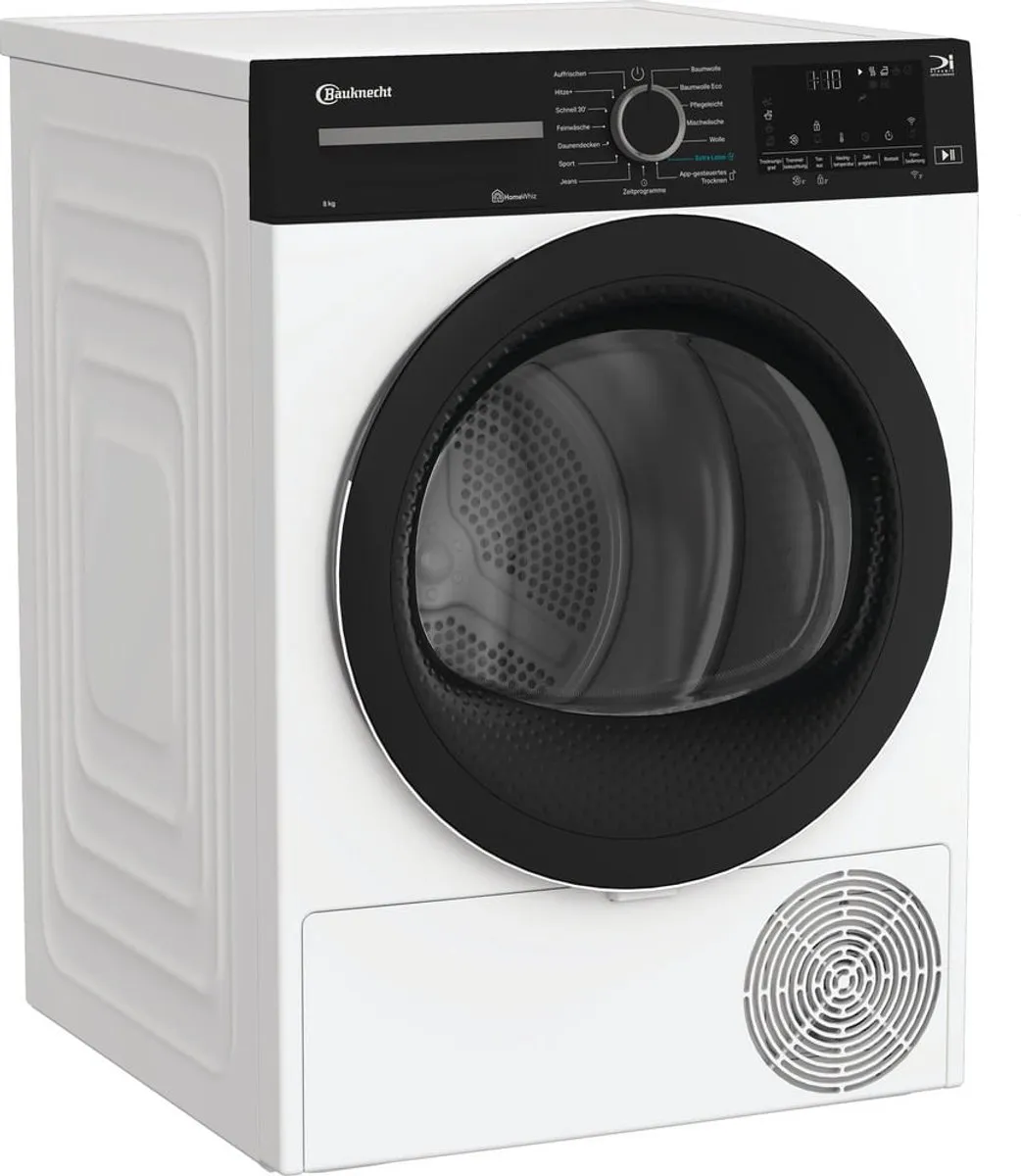Bauknecht BD 8C WBS Warmtepompdroger 8 kg - Zwart/Wit