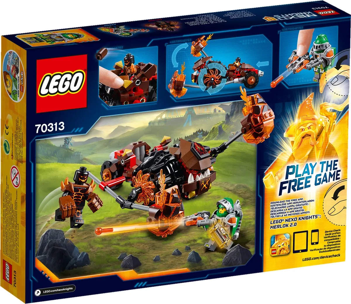 LEGO NEXO KNIGHTS Moltor's Lavabeuker 70313 - 187 Stukken - afbeelding 2 van 6