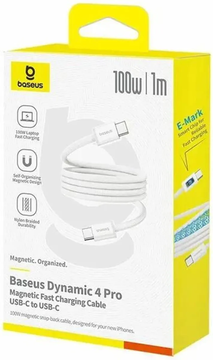 Baseus Dynamic 4 Pro 100W USB-C Kabel 1m - Wit