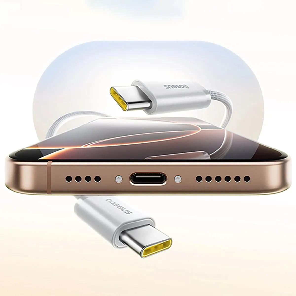 Baseus Dynamic 4 Pro 100W USB-C Kabel 1m - Wit