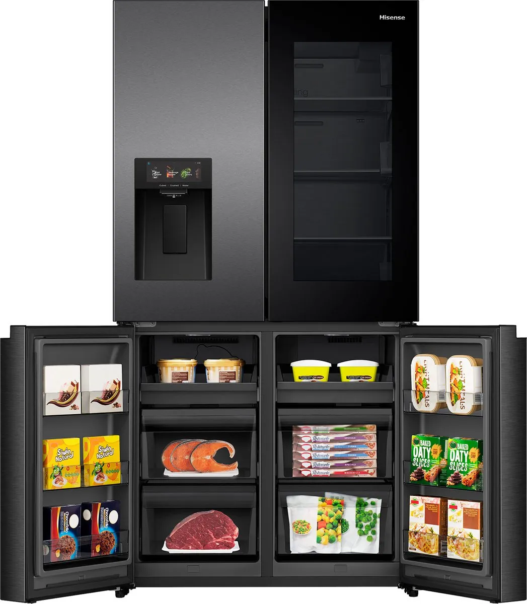Hisense RQ600P7SKE Amerikaanse Koelkast 615L - Zwart