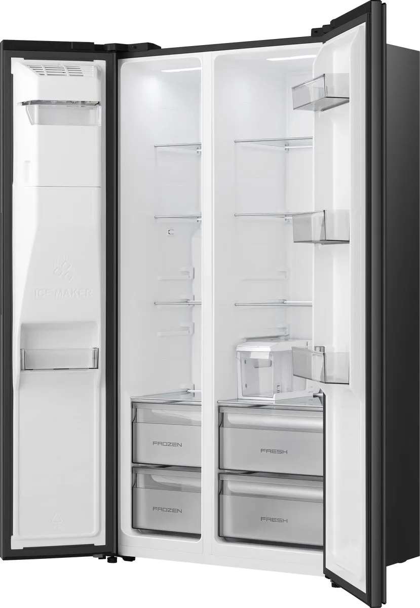 Hisense RS5P528STIE Amerikaanse Koelkast 528L - Zwart