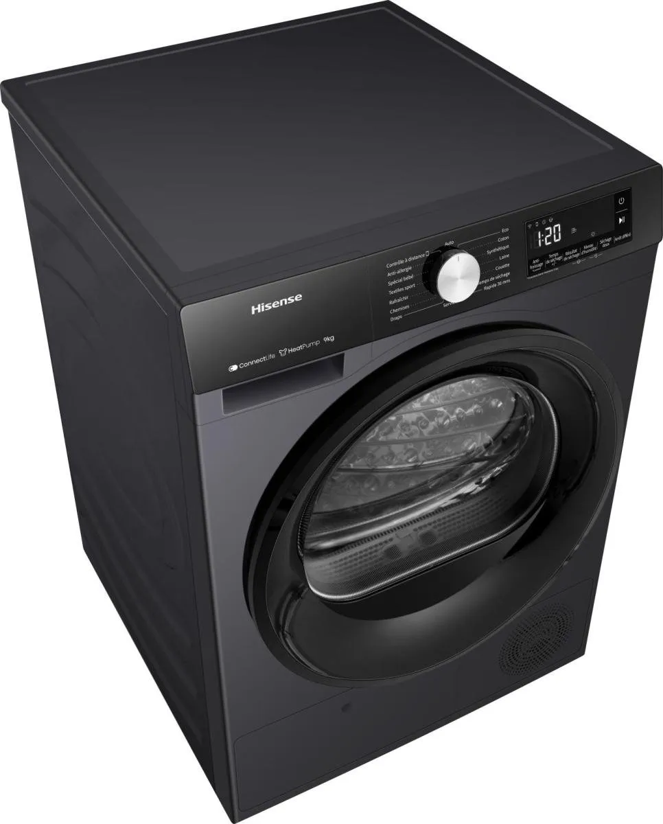 Hisense DH3S902BBCC Condensdroger 9kg - Zwart