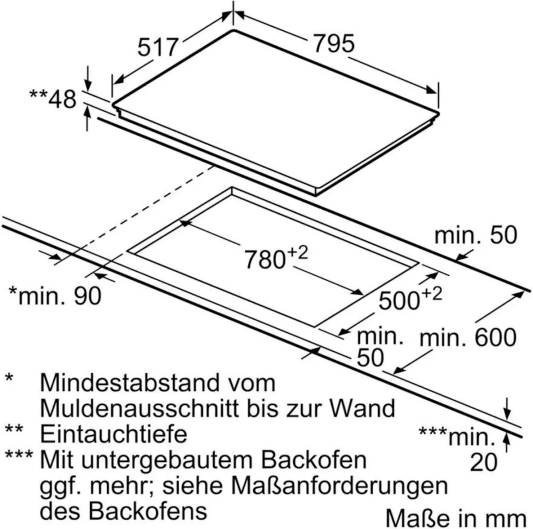 Siemens ET845FCP1D Keramische Kookplaat 80cm - 5 Zones - Zwart/Roestvrijstaal