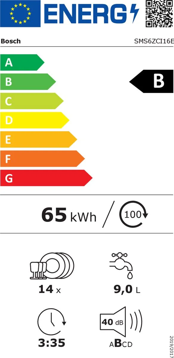 Bosch Serie 6 SMS6ZCI16E Vrijstaande Vaatwasser 14 Couverts - Roestvrijstaal