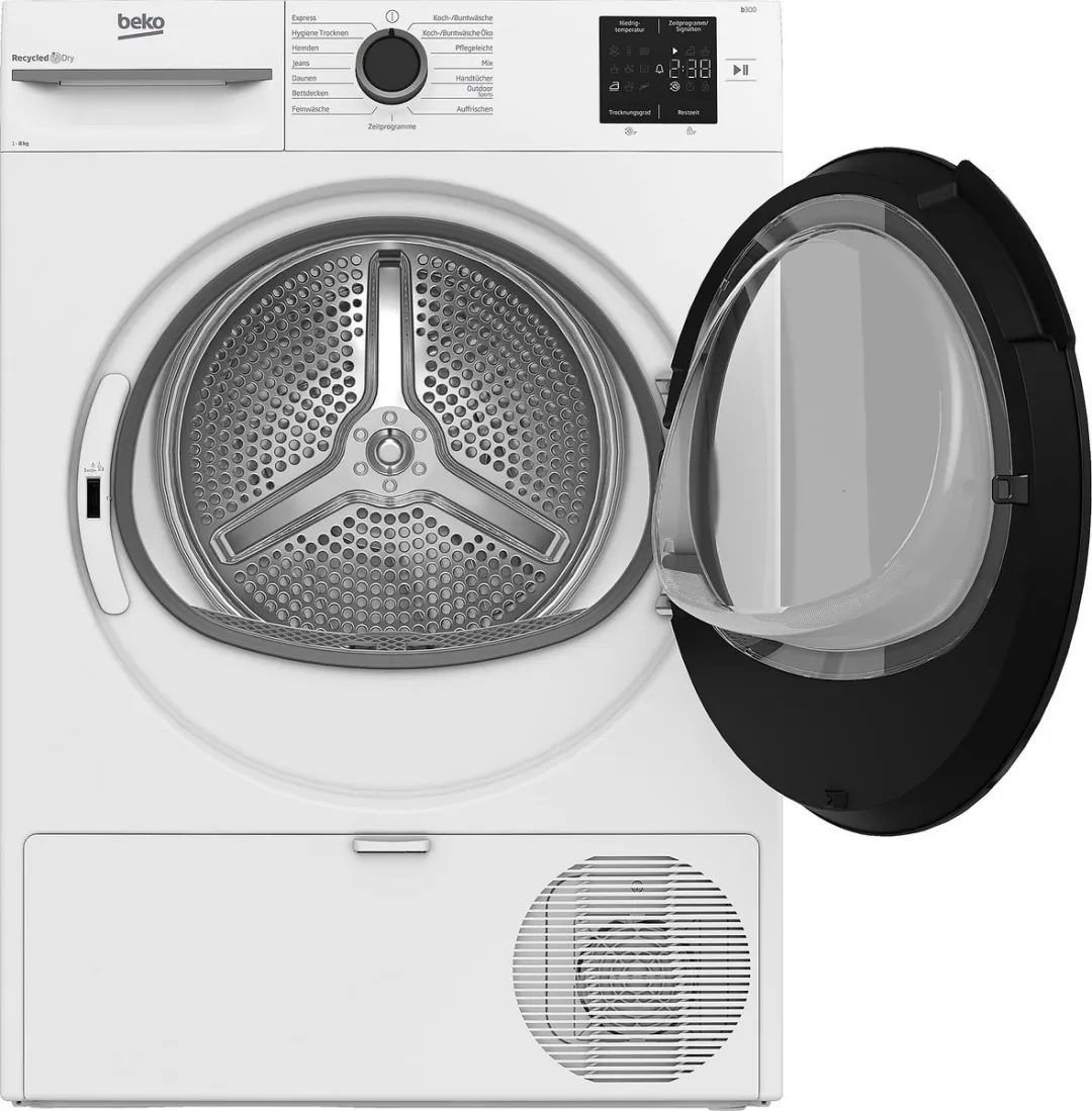 Beko BMS3T382CW Warmtepompdroger 8 kg - Wit - afbeelding 6 van 6