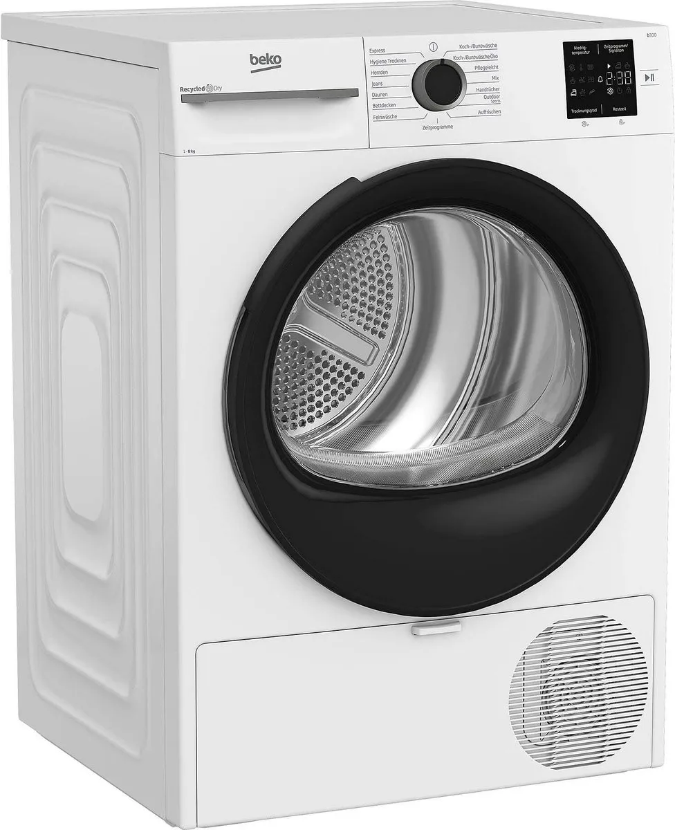 Beko BMS3T382CW Warmtepompdroger 8 kg - Wit