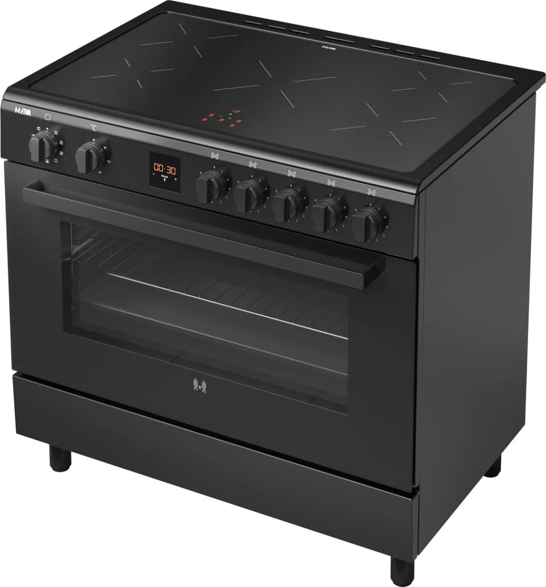 Etna FI590ZWA Inductiefornuis 90cm - 5 Zones - 3-Fase - afbeelding 6 van 6
