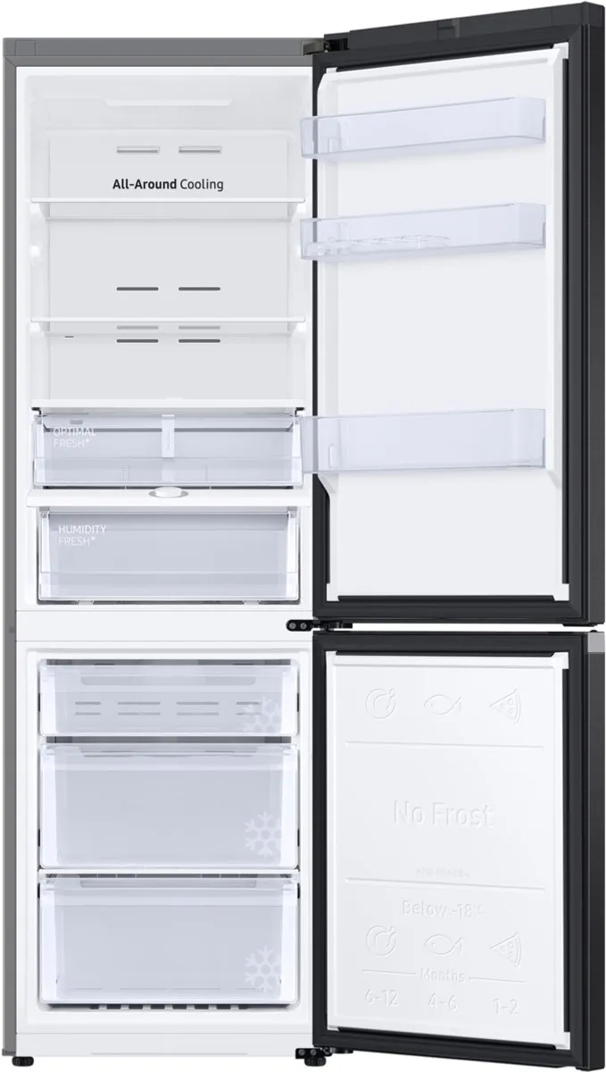Samsung 6-Serie Koel-vriescombinatie 344L - Zwart