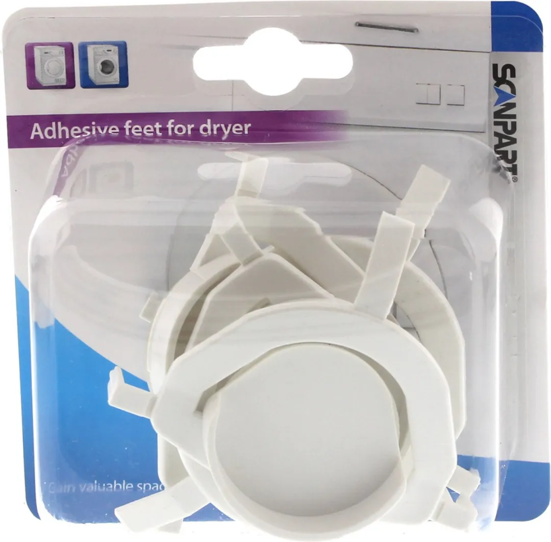 Scanpart Universele Drogervoeten 4 Stuks - Wit