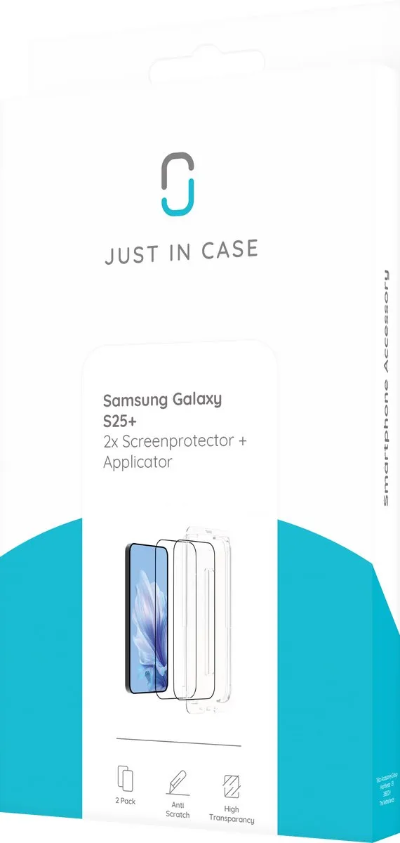 Just in Case Screenprotector Samsung Galaxy S25 Plus - 2 Stuks