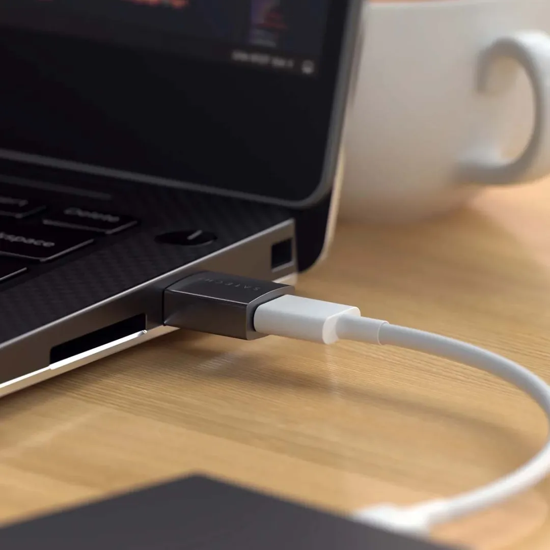 Satechi ST-A2TAUCC USB-A naar USB-C 10Gbps Adapter - 2 Stuks - Zwart/Zilver
