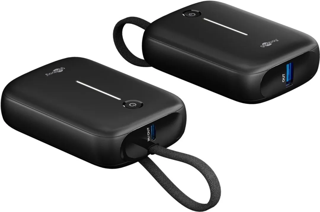 Goobay 76251 Powerbank 10.000mAh - 2x USB-C PD 20W + USB-A QC - Zwart
