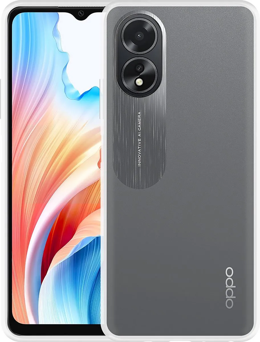 Just in Case TPU Hoesje + Tempered Glas Oppo A38/A18 - 8381286 - Transparant