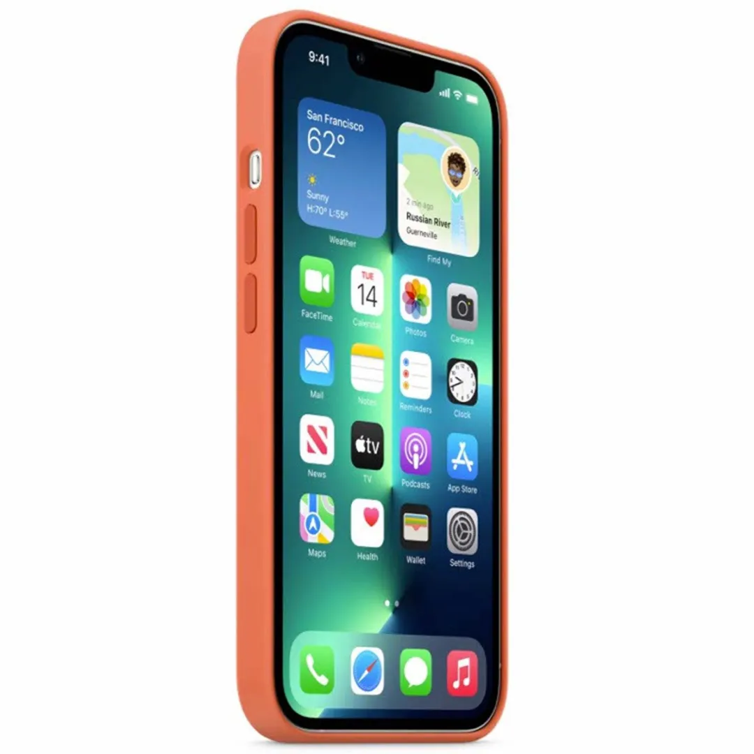 Apple Silicone Backcover MagSafe MN6D3ZM/A - iPhone 13 Pro Max - Nectarine