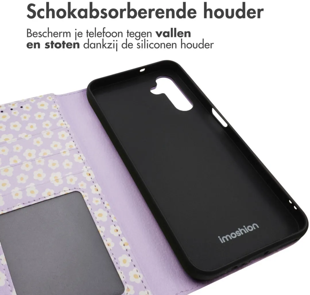 Imoshion Hoesje Samsung Galaxy A14 - White Daisy - 3 Pasjes - afbeelding 6 van 6
